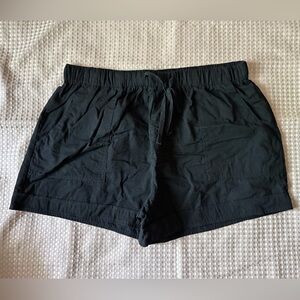 🍉 SHEIN Black High Waist Shorts 2X EUC, elastic drawstring waistband